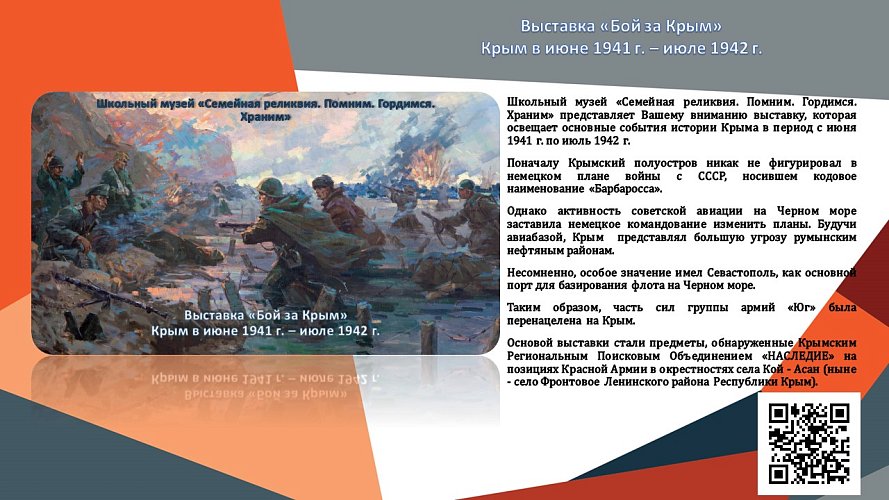 «Бой за Крым». Крым в июне 1941 г. – июле 1942 г.